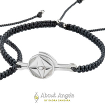 Dark grey coded bracelet, a symbolic accessory for understanding life's purpose.
