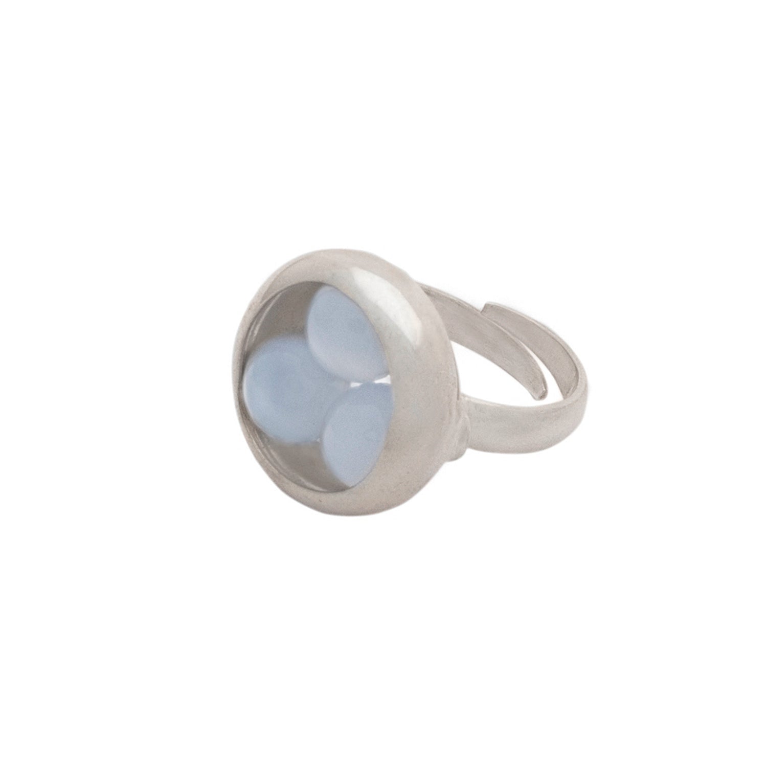 Shop handmade ring crystal peace chalcedony - must-have jewelry for fashionistas