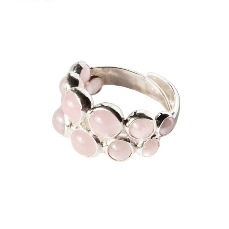 Brighten your look with a sparkly Dance Rose Quartz Ring.