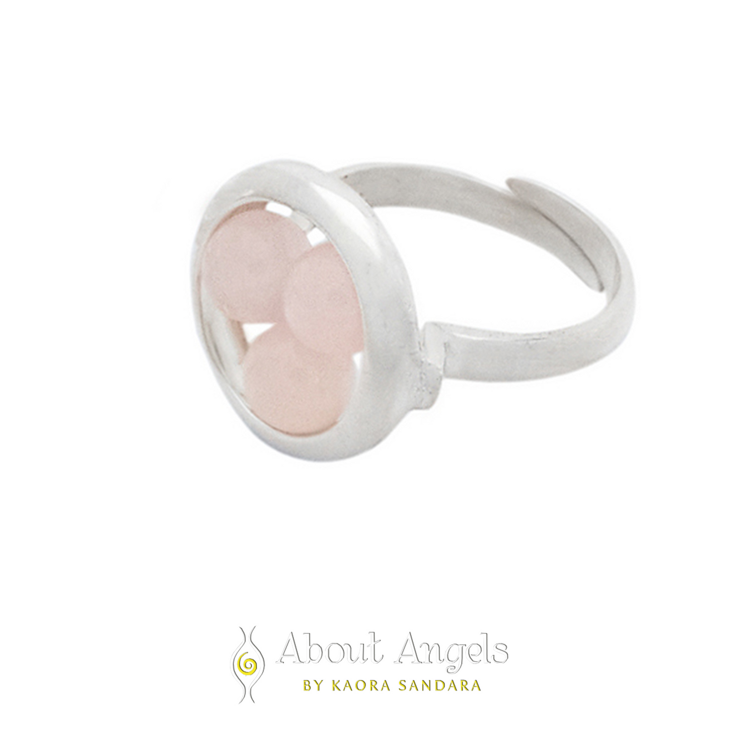 Buy the perfect sparkling Ring Crystal Peace Rose Quartz today!