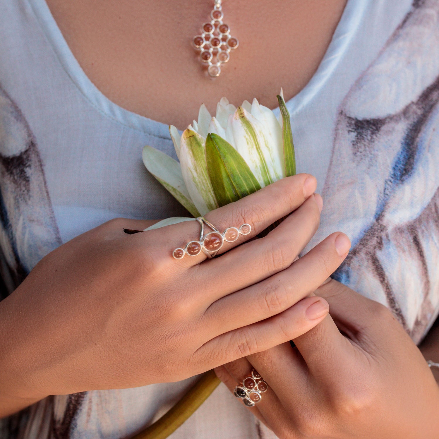 Find gemstone accessories that reflect your personal style with the ring harmony crystal collection.