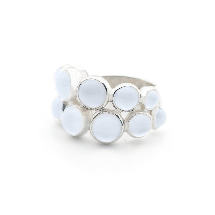 Grab the attention of guests with Ring The Dance's beautiful Chalcedony jewelry. 